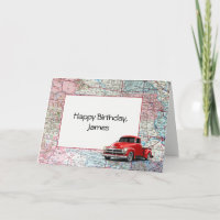 Happy Birthday USA Road Map