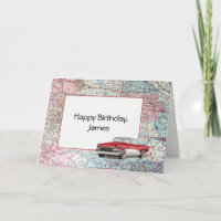 Happy Birthday USA Road Map