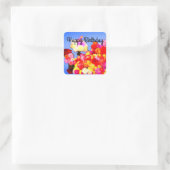 Happy Birthday Varia Dahlias #2-1 Stickers (Tasche)