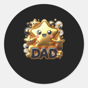 Happy Birthday Vater5 Runder Aufkleber