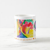 Happy Birthday Vater 3 Foto Custom Kinderart Kaffeetasse (Mittel)