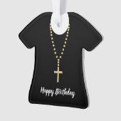 Happy Birthday Vater Adorable Clergy Ornament (Vorderseite)