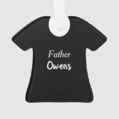 Happy Birthday Vater Adorable Clergy Ornament (Rückseite)