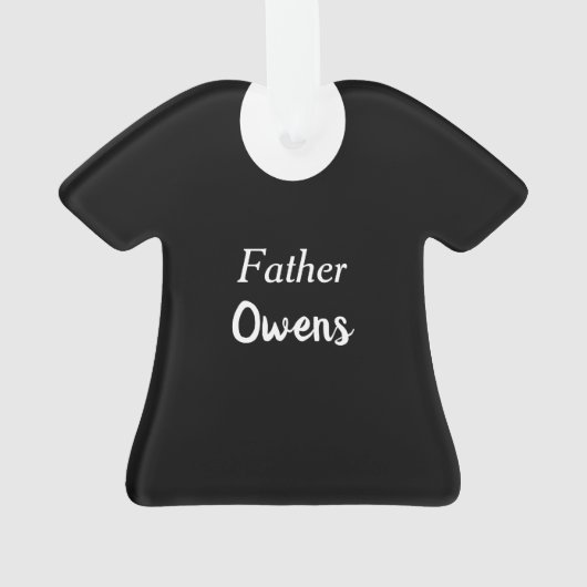 Happy Birthday Vater Adorable Clergy Ornament (Rückseite)