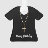 Happy Birthday Vater Adorable Clergy Ornament (Vorderseite)