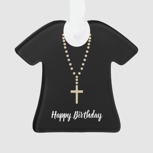 Happy Birthday Vater Adorable Clergy Ornament (Vorderseite)