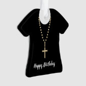 Happy Birthday Vater Adorable Clergy Ornament (Vorderseite)