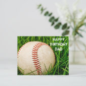 Happy Birthday Vater Baseball Postcard Postkarte (Stehend Vorderseite)