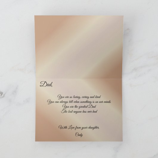 Happy Birthday Vater Beach 786 Karte (Innenseite)