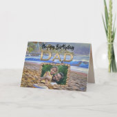 Happy Birthday Vater Beach 786 Karte (Vorderseite)