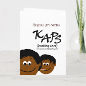 Happy Birthday Vater Dark Skin (Sohn) Karte (Rückseite)