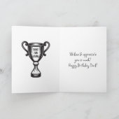 Happy Birthday Vater | Father Fishing mit Tochter Karte (Innenseite)