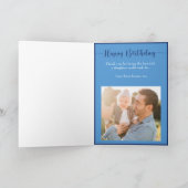 Happy Birthday Vater Foto Collage Bester Vater Karte (Innenseite)