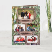 Happy Birthday Vater Foto OAX1 Karte (Vorderseite)