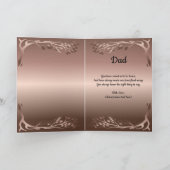 Happy Birthday Vater Foto OAX1 Karte (Innenseite)