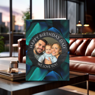 Happy Birthday Vater   Fotovorlage Karte