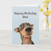 Happy Birthday Vater Fun Dog Grumpy Old Man Card Karte (Gelbe Blume)