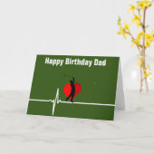 Happy Birthday Vater Golf Golfer Vater Karte (Gelbe Blume)