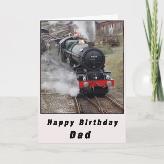 Happy Birthday Vater Karte (Vorderseite)