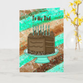 Happy Birthday Vater Karte (Gelbe Blume)