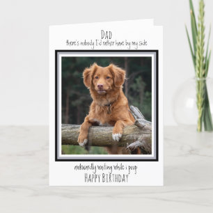 Happy Birthday Vater Niedlich Hund Foto - Hund Vat Karte