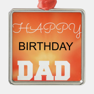 Happy Birthday Vater Ornament Aus Metall