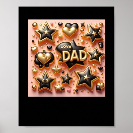 Happy Birthday Vater Poster (Vorne)