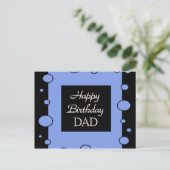 Happy Birthday VATER Postkarte (Stehend Vorderseite)