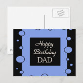 Happy Birthday VATER Postkarte (Vorne/Hinten)