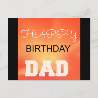 Happy Birthday Vater Postkarte