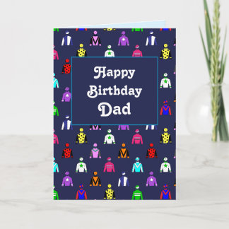 Happy Birthday Vater Racing Karte