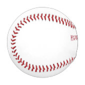 Happy Birthday Vater Rot und Weiß Baseball (Vorderseite Links)