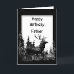 Happy Birthday Vater Vintag Stag, Hirsche Karte<br><div class="desc">Happy Birthday Vater Vater Vintag Stag,  Hirsche,  Wildtiere,  Natur</div>