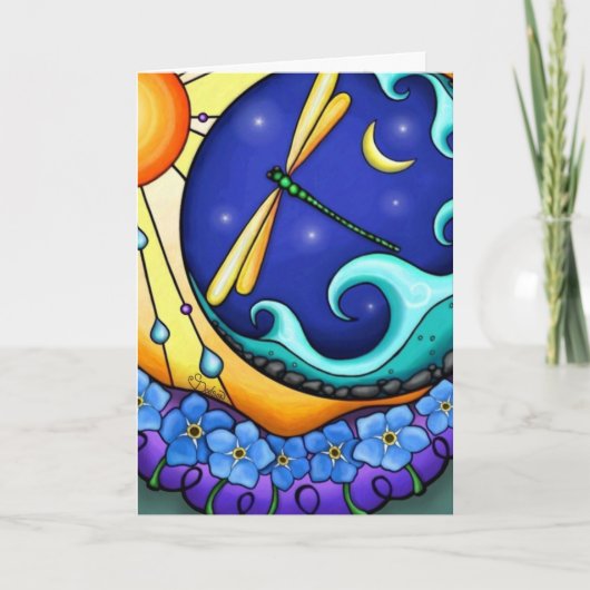 Happy Birthday - Vergiss mich nicht Karte (Vorderseite)