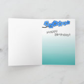 Happy Birthday - Vergiss mich nicht Karte (Innenseite)