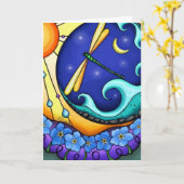 Happy Birthday - Vergiss mich nicht Karte (Gelbe Blume)