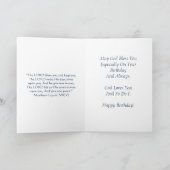 Happy Birthday Veteran Grandson Card Karte (Innenseite)