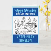 Happy Birthday Veterinary Surgeon Karte (Gelbe Blume)