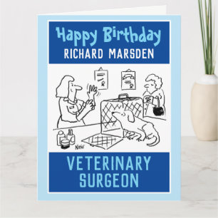 Happy Birthday Veterinary Surgeon Karte