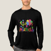 Happy Birthday Vibes Tri-Blend Shirt (Vorderseite)