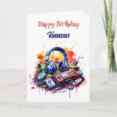 Happy Birthday Video Game Themed Personalisiert Karte (Vorderseite)