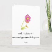 Happy Birthday Viktorianische Blume Collage Art Ca Karte (Rückseite)