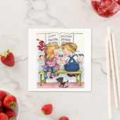 Happy Birthday Vintagen Kids Papier Servietten (Beispiel)
