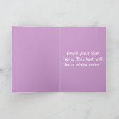 Happy Birthday Violets Card Karte (Innenseite)