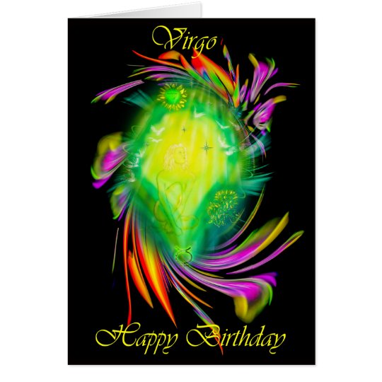 Happy Birthday Virgo - Jungfrau Karte