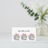 happy birthday visitenkarte (Stehend Vorderseite)