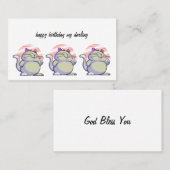 happy birthday visitenkarte (Vorne/Hinten)