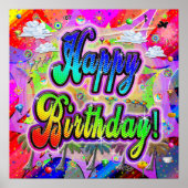 Happy Birthday Vista Poster (Vorne)