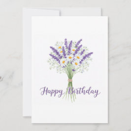 Happy Birthday Voilet Blume Digital Feiertagskarte