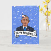 Happy Birthday von Barack Obama Karte (Gelbe Blume)